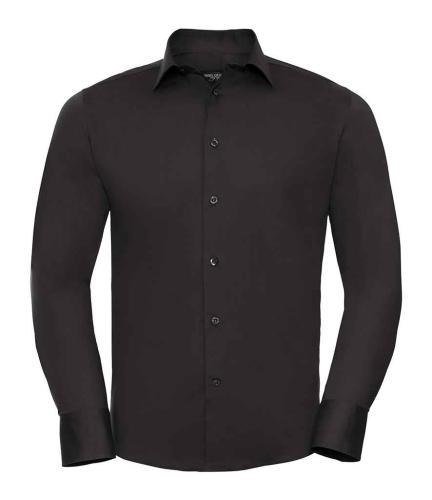 Russell L/S Ecare Fitted Shirt - Black - 3XL